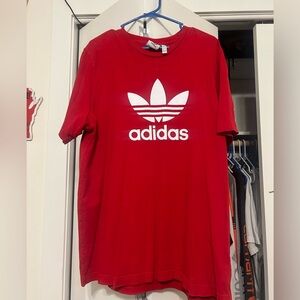 Red Adidas originals T-shirt XL